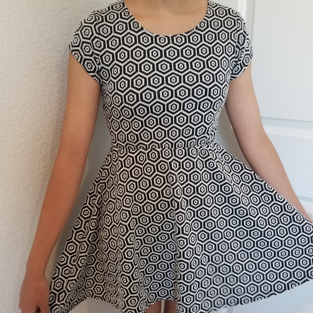 Black and White Pattern Dress